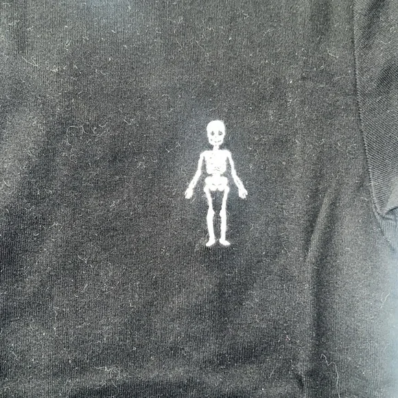 Black skeleton t shirt - Picture 3 of 4